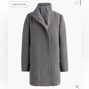 J. Crew Factory Gray Wool Blend Coat